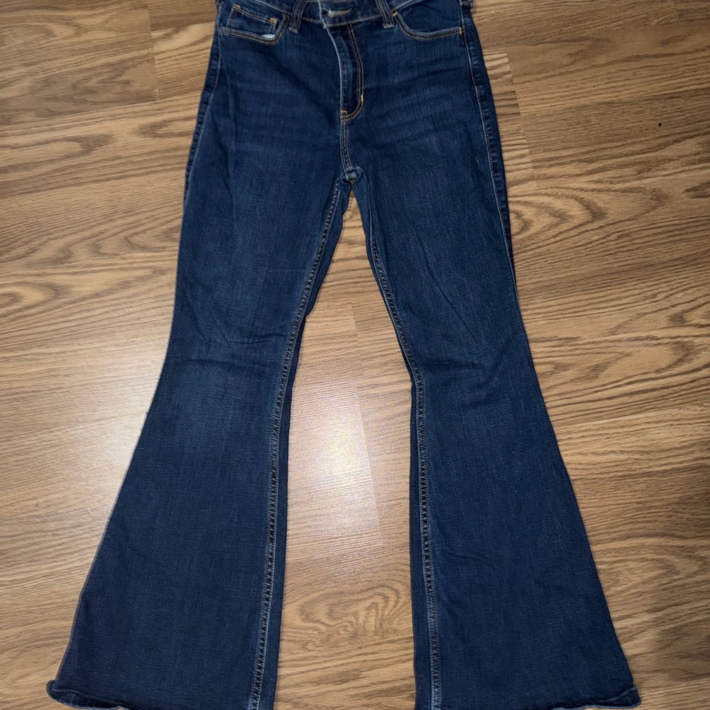 Hollister Dark Blue Flare Jeans